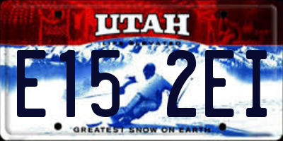 UT license plate E152EI