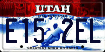 UT license plate E152EL
