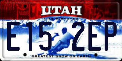 UT license plate E152EP