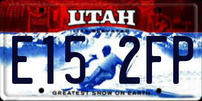 UT license plate E152FP