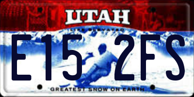 UT license plate E152FS