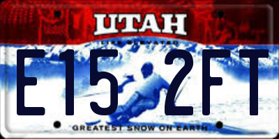 UT license plate E152FT