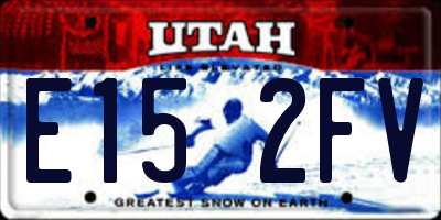 UT license plate E152FV