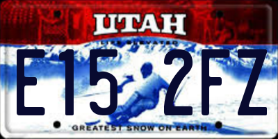 UT license plate E152FZ