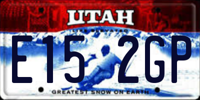UT license plate E152GP