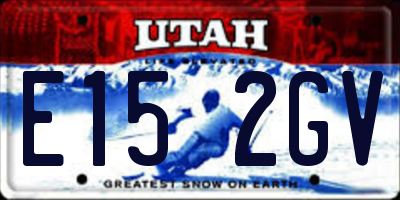 UT license plate E152GV