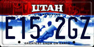 UT license plate E152GZ