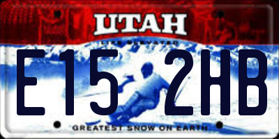 UT license plate E152HB