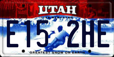 UT license plate E152HE