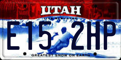 UT license plate E152HP