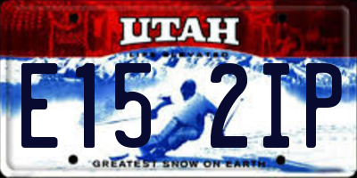 UT license plate E152IP