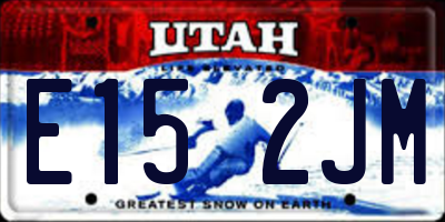 UT license plate E152JM