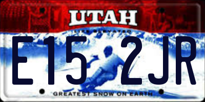 UT license plate E152JR