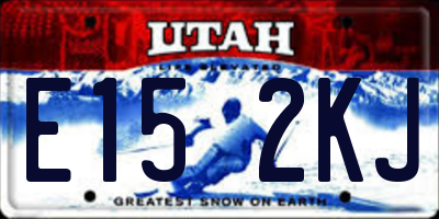 UT license plate E152KJ