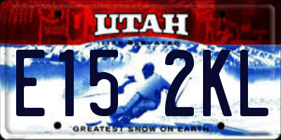UT license plate E152KL