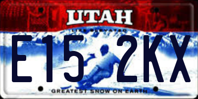 UT license plate E152KX