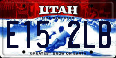 UT license plate E152LB