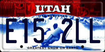 UT license plate E152LL