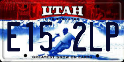 UT license plate E152LP