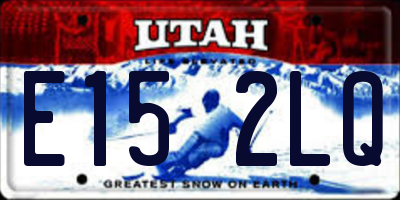 UT license plate E152LQ
