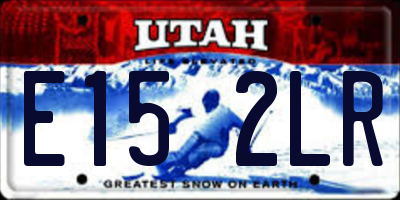UT license plate E152LR