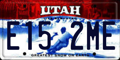 UT license plate E152ME