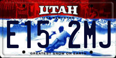 UT license plate E152MJ