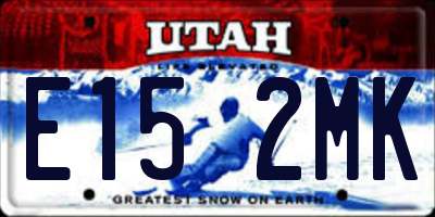 UT license plate E152MK