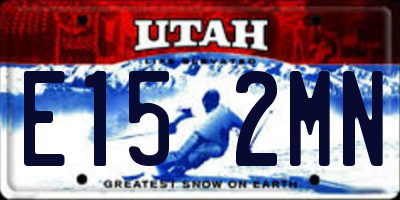 UT license plate E152MN