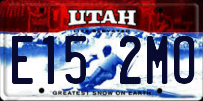 UT license plate E152MO