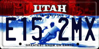 UT license plate E152MX