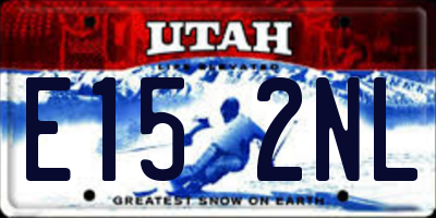 UT license plate E152NL