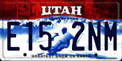 UT license plate E152NM