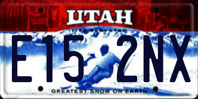 UT license plate E152NX