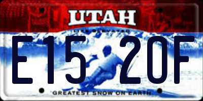 UT license plate E152OF