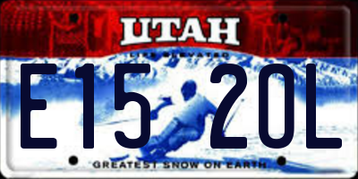 UT license plate E152OL