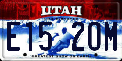 UT license plate E152OM