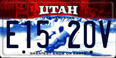 UT license plate E152OV
