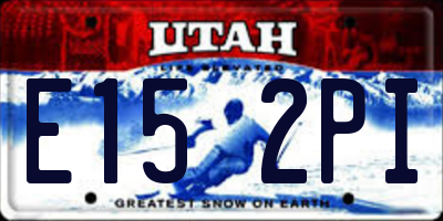 UT license plate E152PI