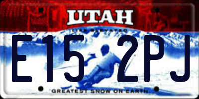 UT license plate E152PJ
