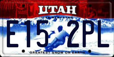 UT license plate E152PL