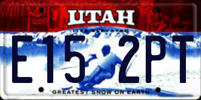 UT license plate E152PT