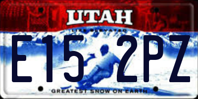 UT license plate E152PZ