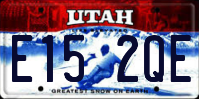 UT license plate E152QE