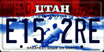 UT license plate E152RE