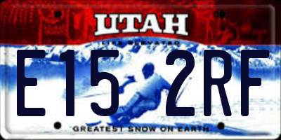 UT license plate E152RF