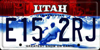 UT license plate E152RJ