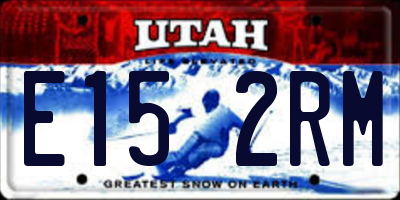 UT license plate E152RM