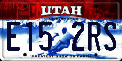 UT license plate E152RS