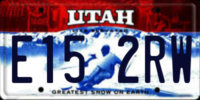 UT license plate E152RW